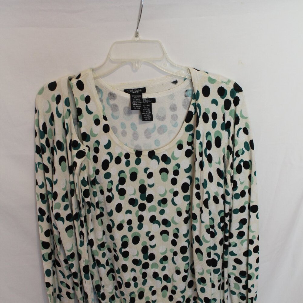 Super Cute two piece sweater set: tank and camisole, size small, multi-color